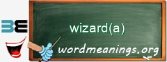 WordMeaning blackboard for wizard(a)
